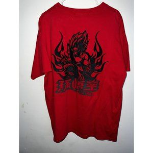 VINTAGE Dragon Ball Z Goku 2000 TV Anime Cartoon T-shirt Men Adult XL Red